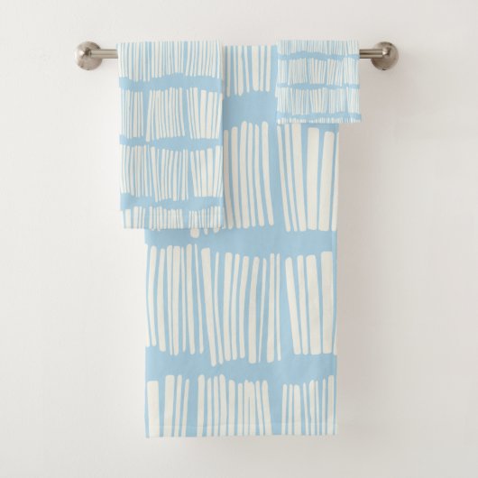 Abstrait moderne Motif en Pastel Bleu clair (En situation)