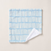 Abstrait moderne Motif en Pastel Bleu clair (Gant de toilette)