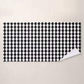 Abstrait moderne noir et blanc (Serviette de bain)
