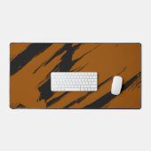Abstrait Moderne Orange Brûlé et Noir (Clavier et souris)