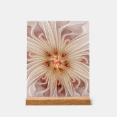 Abstrait Moderne Peach Pastel Flower Fractal Art (Recto)