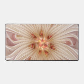Abstrait Moderne Peach Pastel Flower Fractal Art (Recto)