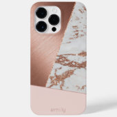 Abstrait moderne Rose Gold Multi iPhone / coque ip (Verso)