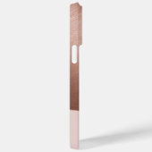 Abstrait moderne Rose Gold Multi iPhone / coque ip (Verso / Droite)