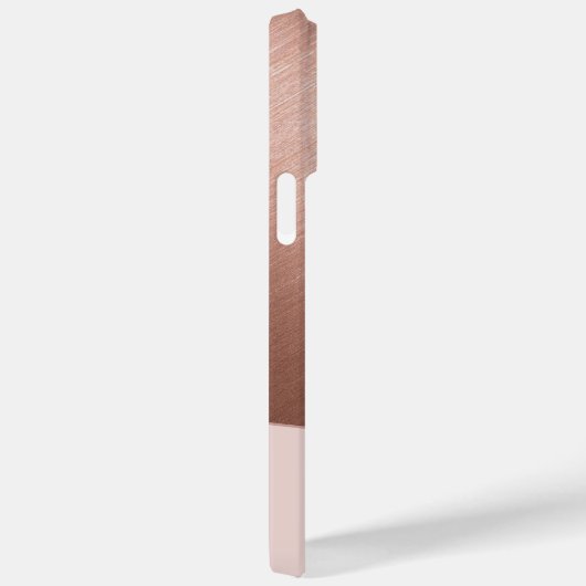 Abstrait moderne Rose Gold Multi iPhone / coque ip (Verso / Droite)