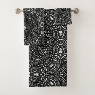 Abstrait moderne sans couture ornementale blanc ar