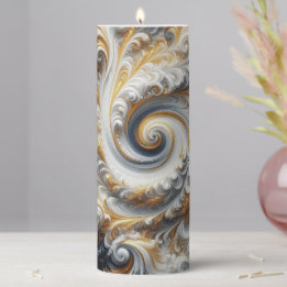 Abstrait Moderne Swirling or, noir et blanc