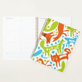 Abstrait Motif de chat Whimsical moderne animal de (Devant avec enveloppe)