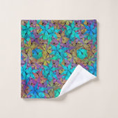 Abstrait motif étoilé coloré (Gant de toilette)