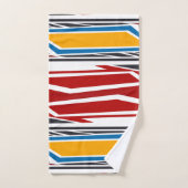 Abstrait, motif géométrique, coloré (Serviette à main)