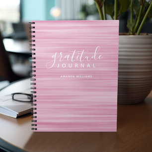 Abstrait Motif Gratitude Journal peut éditer rose