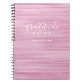 Abstrait Motif Gratitude Journal peut éditer rose (Devant)