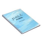Abstrait Motif Gratitude Journal peut éditer turqu (Côté Droit)