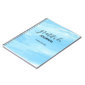 Abstrait Motif Gratitude Journal peut éditer turqu (Côté gauche)