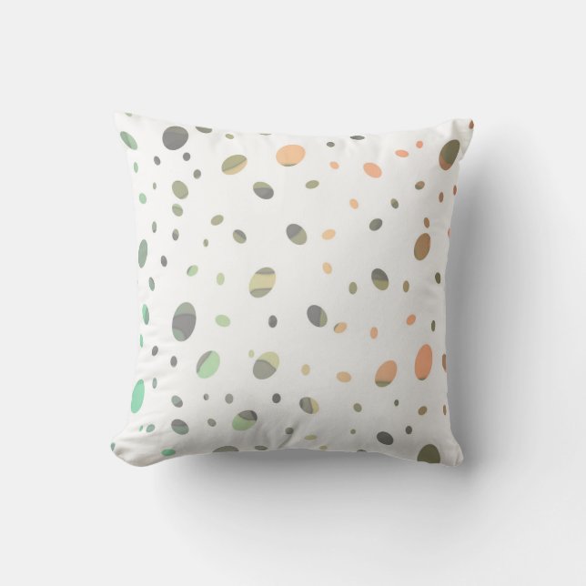 abstrait motif pastel dots design moderne coussin (Recto)