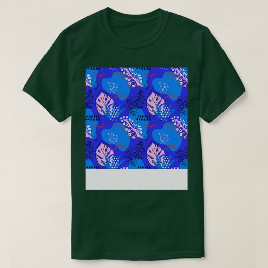 Abstrait motif tropical TShirt (Design devant)