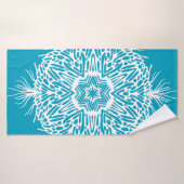 Abstrait motif vintage de flocon de neige créatif. (Serviette de bain)