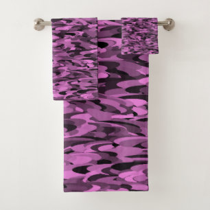 Abstrait Motif violet noir