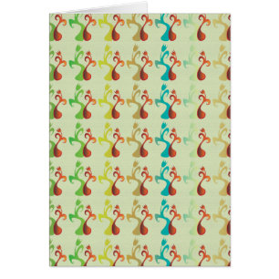 Abstrait Multicolor Tulip motif floral