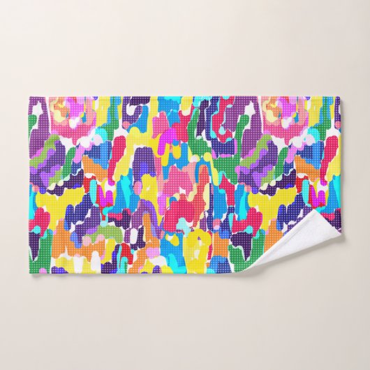 Abstrait multicolore (Serviette à main)