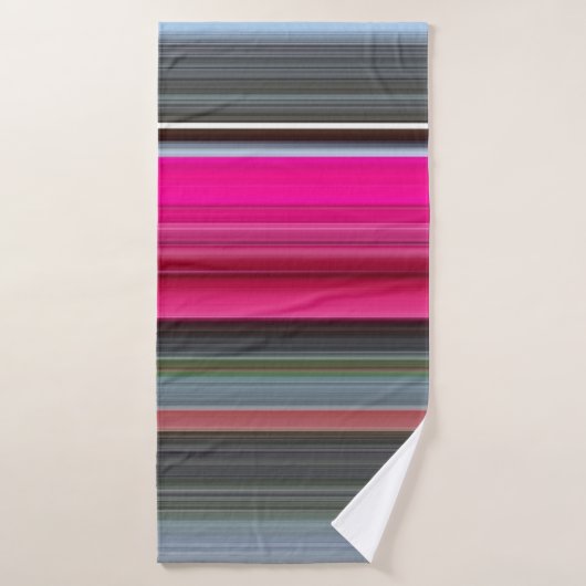 Abstrait n° 1 : Cerise et gris (Serviette de bain)