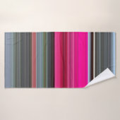 Abstrait n° 1 : Cerise et gris (Serviette de bain)