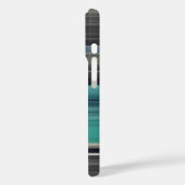 Abstrait n° 1 : coque iphone Coque-mat Turquoise e (Verso / Gauche)