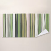 Abstrait n° 2 : Flou vert olive (Serviette de bain)