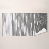 Abstrait n° 3 : brillant gris argenté (Serviette de bain)