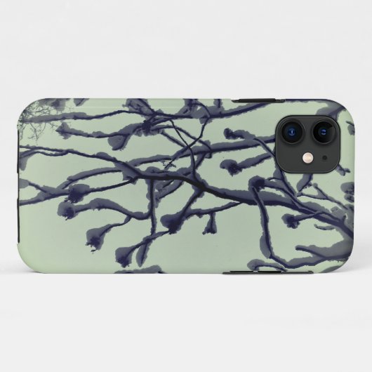 Abstrait Nature Tree Neige iPhone / coque ipad (Dos (Horizontal))