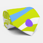 Abstrait Noah’s Ark Green Purple Blue Cravate (Roulé)