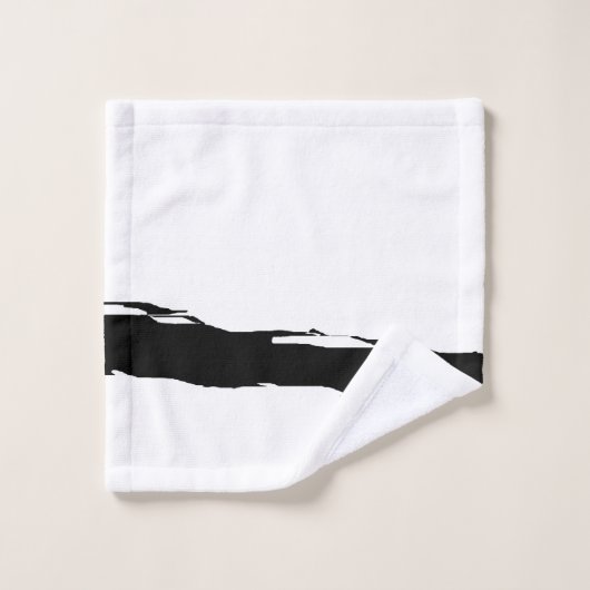 abstrait noir blanc (Gant de toilette)