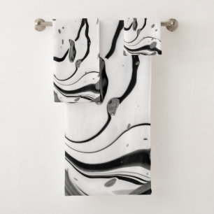 Abstrait noir blanc