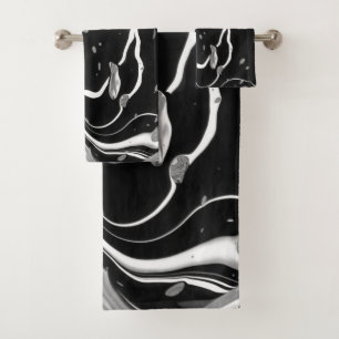 Abstrait noir blanc