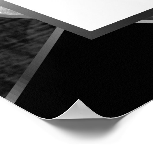 Abstrait noir et argent - Tableau de sièges (9) (Coin)