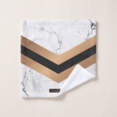 Abstrait noir et or (Gant de toilette)