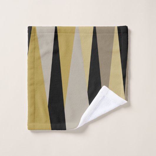 abstrait noir et or (Gant de toilette)