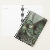 Abstrait Olive Sage Green Grey Fractal Art Imagina (Devant avec enveloppe)