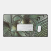 Abstrait Olive Sage Green Grey Fractal Art Imagina (Clavier et souris)