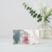 Abstrait Paintbrush Stroke Fine Art Carte de visit (Debout devant)