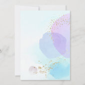 Abstrait Pastel Circles Boy Baby shower Invitation (Dos)