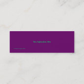 Abstrait Pastel Fractal Web Signet Carte de visite (Dos)