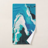 Abstrait Pastel Paint Lagoon Edition (Serviette à main)