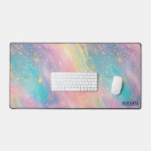 Abstrait Pastel Parties scintillant Motif sans cou (Clavier et souris)