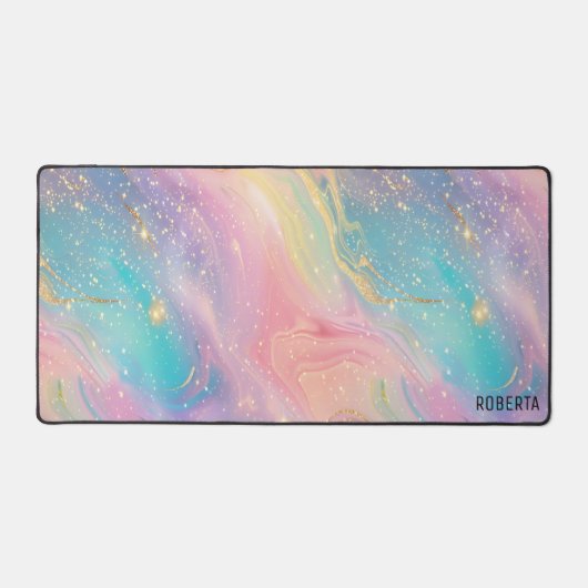 Abstrait Pastel Parties scintillant Motif sans cou (Recto)