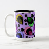 Abstrait Peacock Feathers Motif Mug (Gauche)