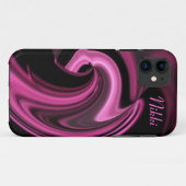Abstrait Pink Heart iPhone 5 coque *Personnaliser* (Dos (Horizontal))