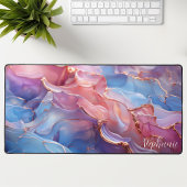 Abstrait Pink Purple Et Or Personnalisé