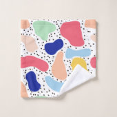 Abstrait plaisir moderne mignon enfants formes été (Gant de toilette)