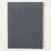 Abstrait Planner personnalisé gris vierge (Dos)